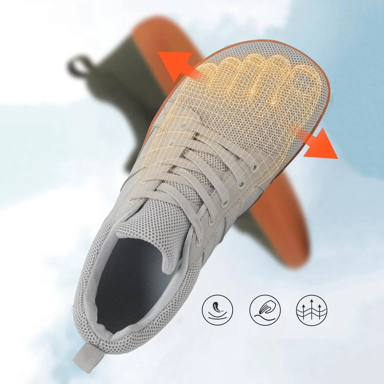 Arch Support Sports Shoes for Men Comfortable Lightweight Casual Walking Shoe Non Slip Work Sport Shoes for Men