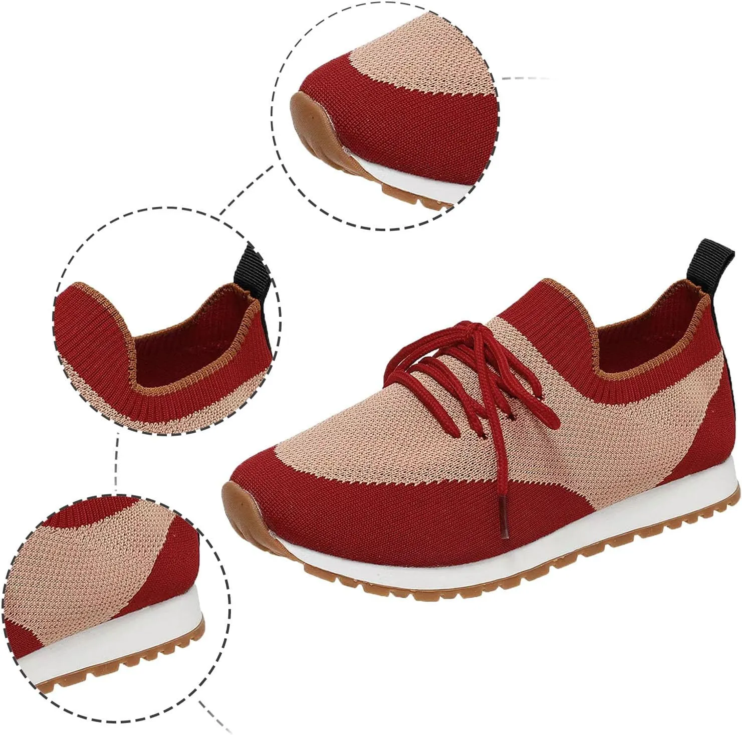 Athletic Shoes for Women Women's Barefoot Shoes Mesh Lightweight Sneaker for Work Nursing Shoes for Women