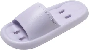 Bath Slippers Lightweight Beach Sandals Soft Sole Open Toe Ultra Comfort Recovery Pillow Slippers Slides