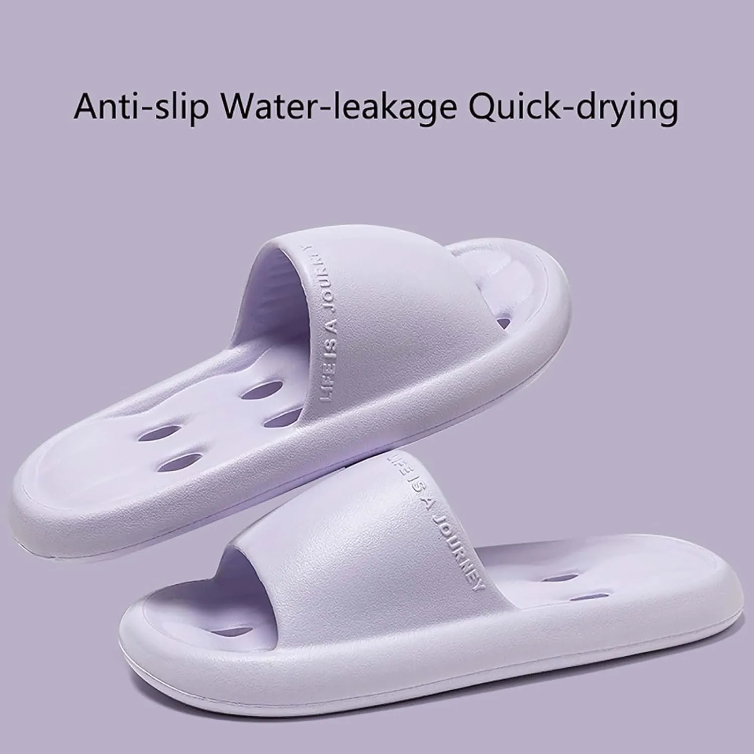 Bath Slippers Lightweight Beach Sandals Soft Sole Open Toe Ultra Comfort Recovery Pillow Slippers Slides