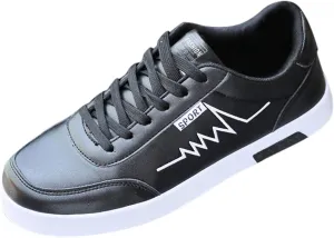 BORAMAX Men's White Casual High Top Fashion Canvas Sneakers