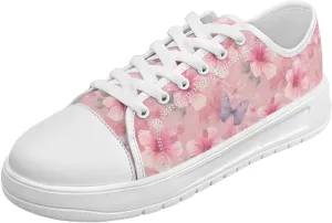 Canvas Shoes for Women Low Top Lace Up Tennis Shoes Girls Fashion Comfortable Sneakers Classic Casual Sneakers