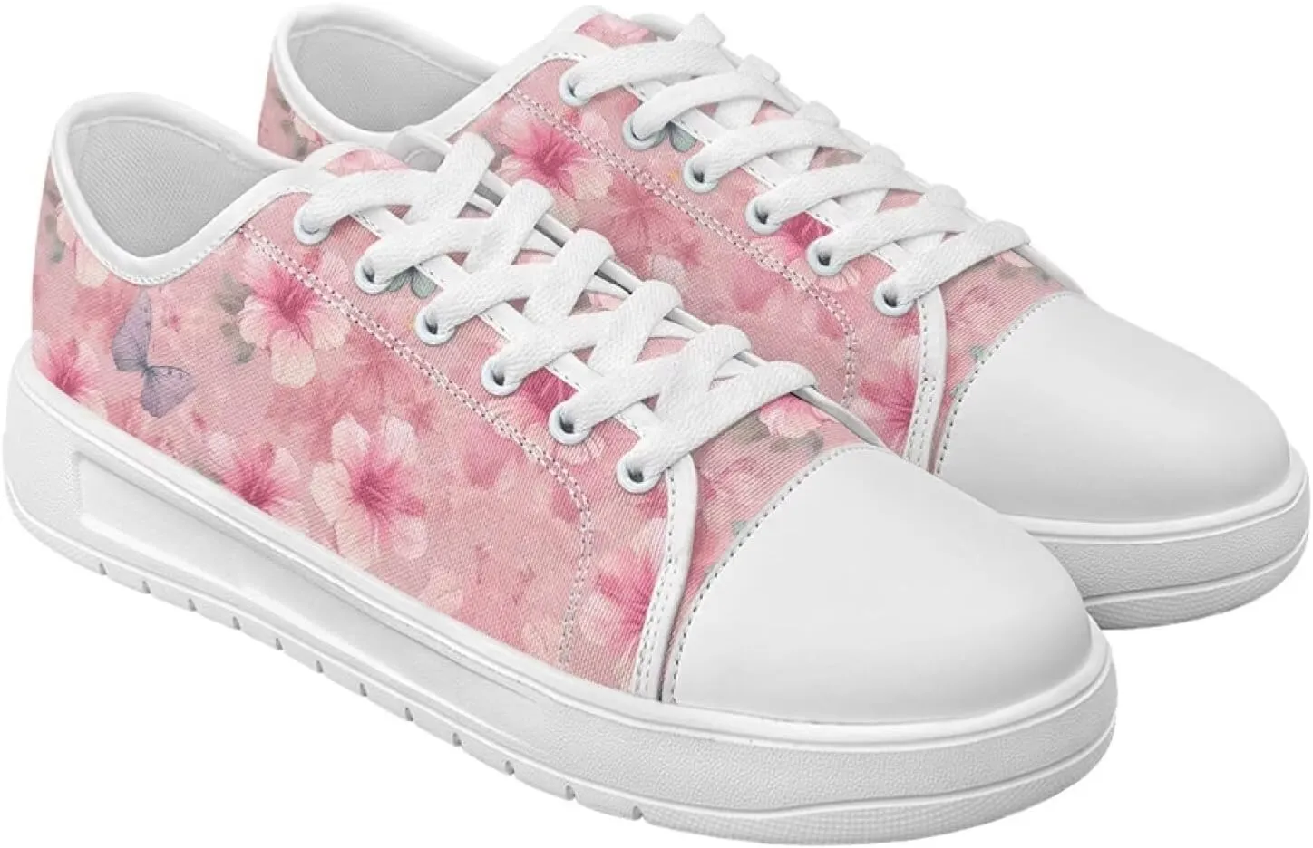 Canvas Shoes for Women Low Top Lace Up Tennis Shoes Girls Fashion Comfortable Sneakers Classic Casual Sneakers