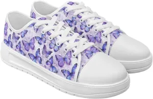Canvas Shoes for Women Low Top Sneakers Girls Fashion Shoes Classic Comfortable Tennis Lace up Canvas Sneakers
