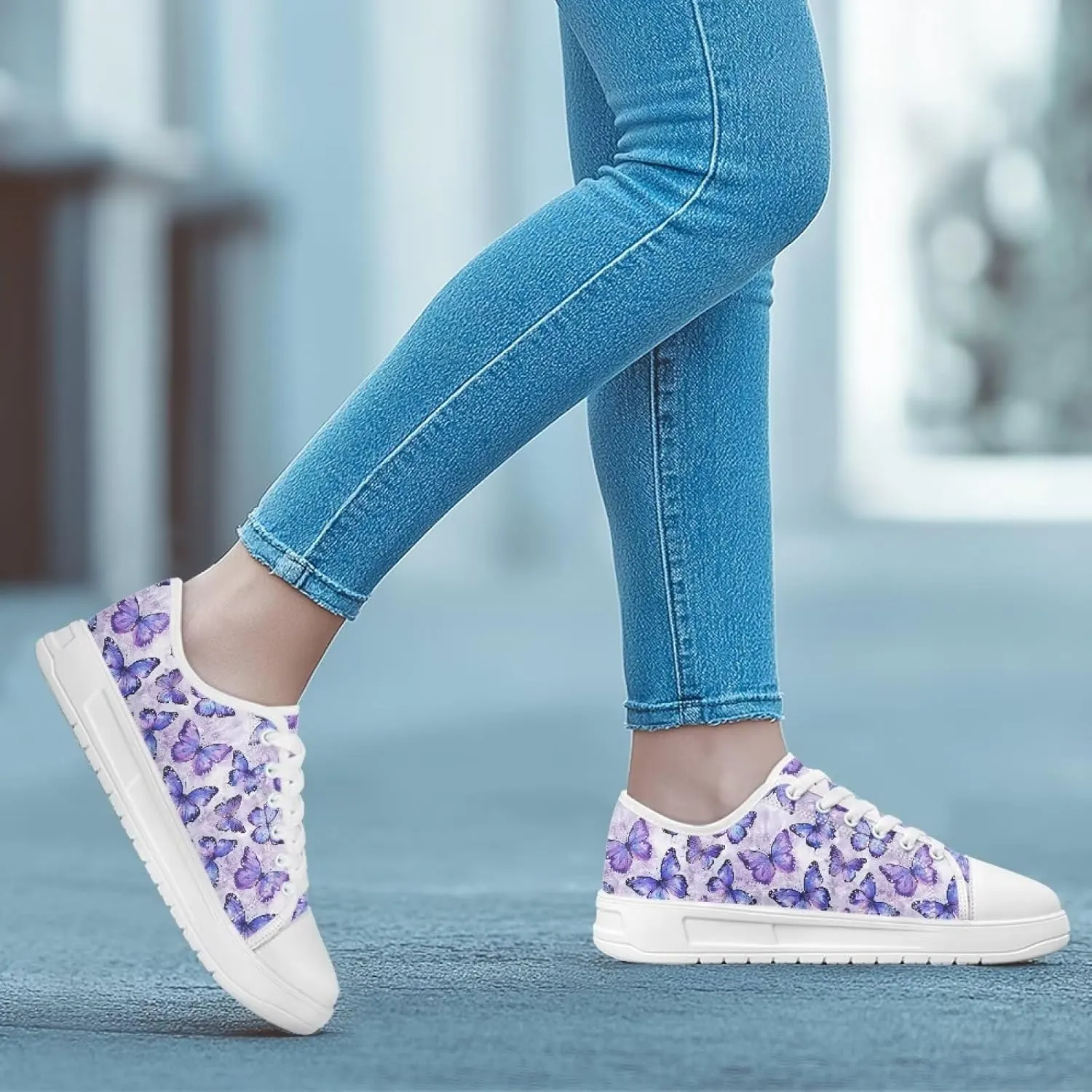 Canvas Shoes for Women Low Top Sneakers Girls Fashion Shoes Classic Comfortable Tennis Lace up Canvas Sneakers
