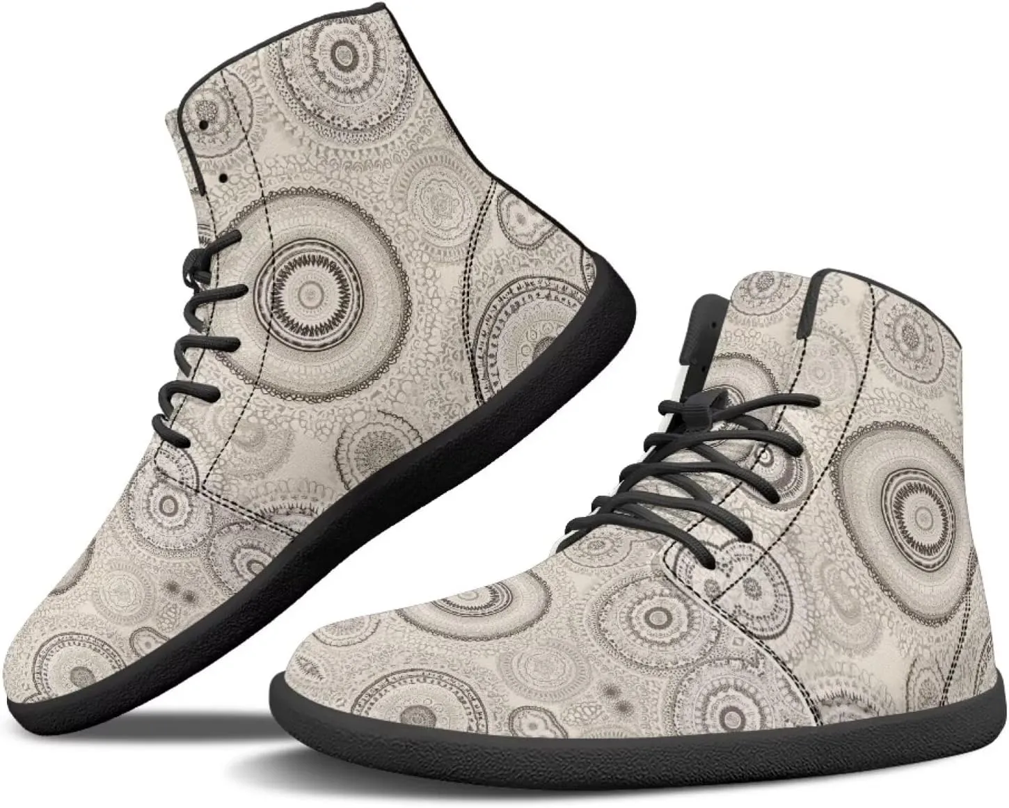 chaqlin Tropical High Top Barefoot Shoes Workout Shoes Zero Drop Walking Shoes
