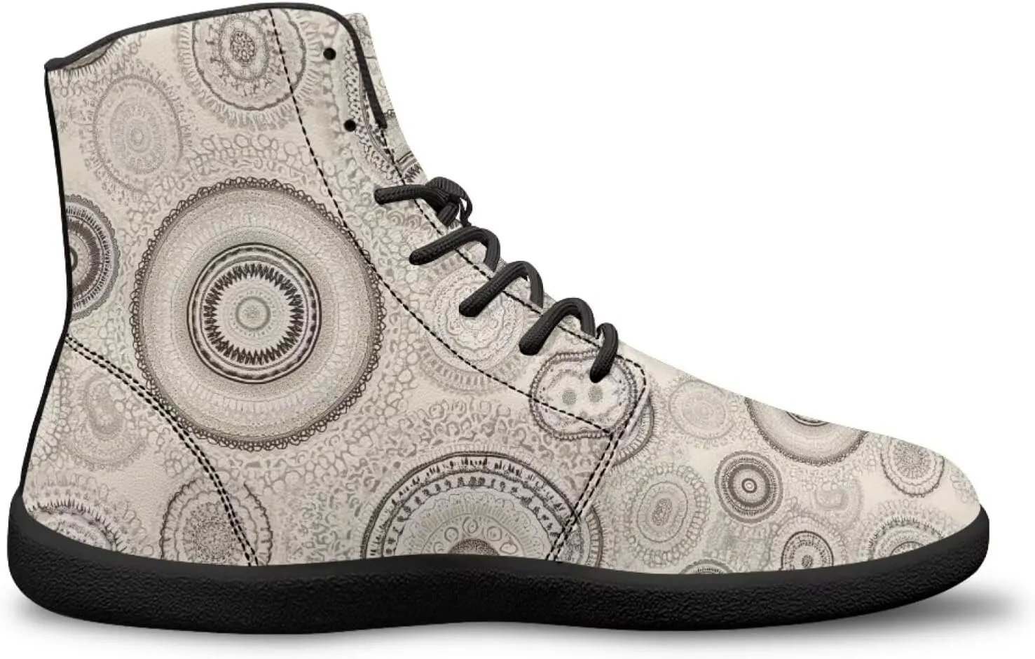 chaqlin Tropical High Top Barefoot Shoes Workout Shoes Zero Drop Walking Shoes