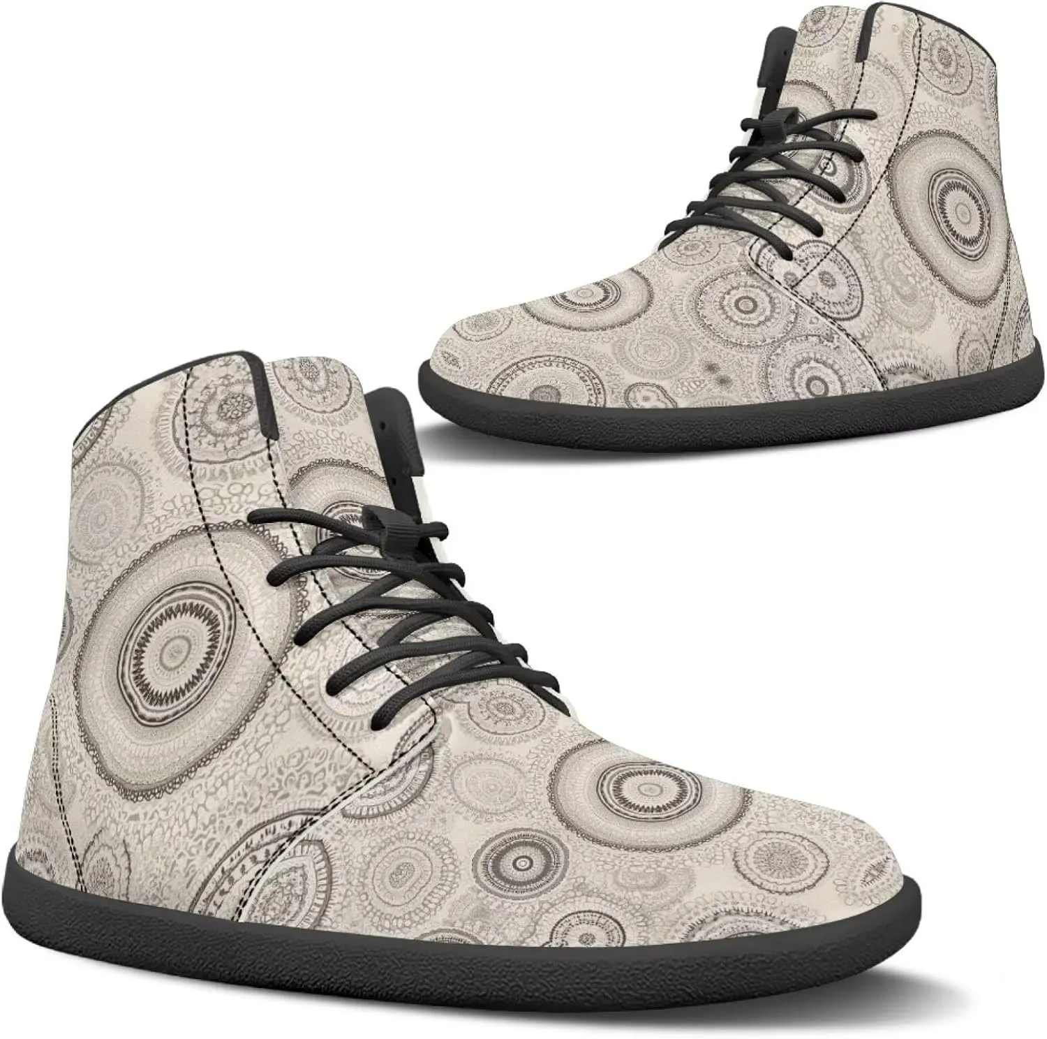 chaqlin Tropical High Top Barefoot Shoes Workout Shoes Zero Drop Walking Shoes