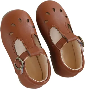 Children's Sandals Summer Solid Soft Sole Hollow Buckle Walking Shoes Birthday School Sandals for Girl Toddler