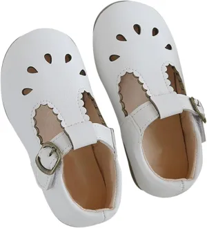 Children's Sandals Summer Solid Soft Sole Hollow Buckle Walking Shoes Birthday School Sandals for Girl Toddler