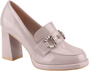 CLOVERLAY Women's Platform Loafer Heels Closed Toe Chunky Block Heel High Penny Loafers Pumps Elegant Comfort Casual Slip On Spring Summer Vacation Spring Break Easter