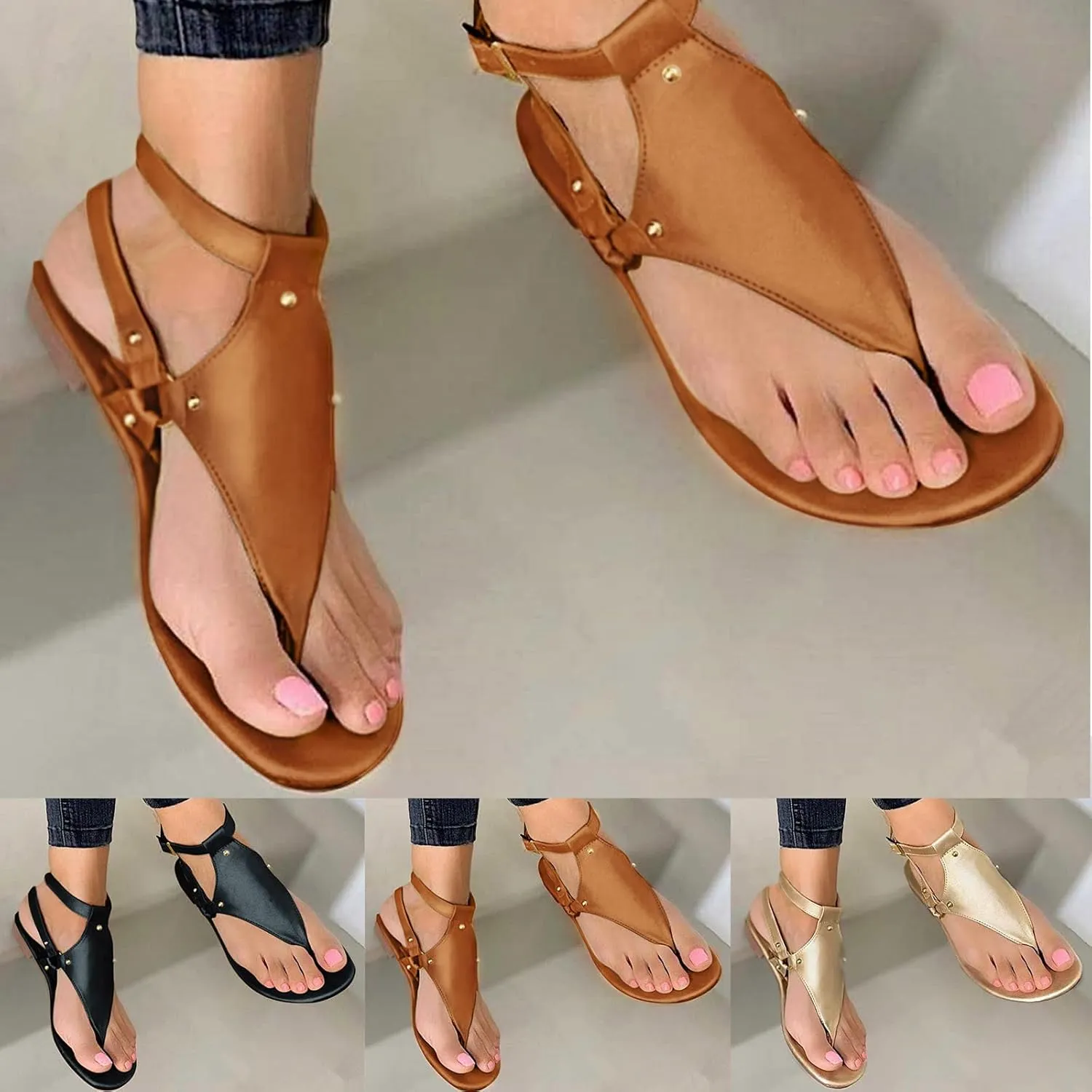 Comfortable Slip on Slide Sandals for Women Comfortable Casual Summer Cool Shoes Beach Non Slip Flat Sandals
