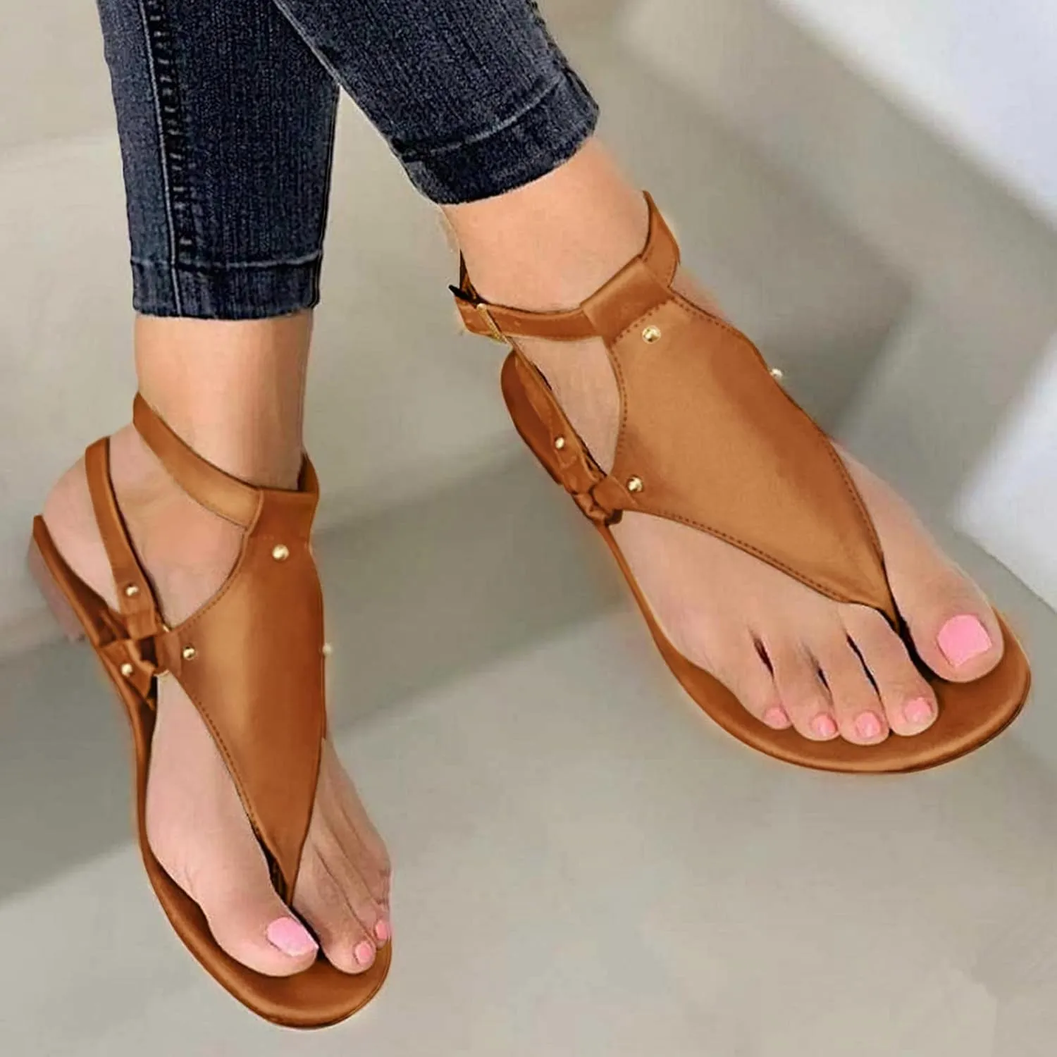 Comfortable Slip on Slide Sandals for Women Comfortable Casual Summer Cool Shoes Beach Non Slip Flat Sandals