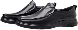 Contemporary Plain Toe Derby Shoes for Men Polished Finish Office Wear Black Tie Events Memory Foam Comfort Technology