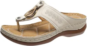 Dressy Sandals for Women 2025 Thick Soft Sole Platform Wedge Flip Flops Fashion Non Slip Summer Beach Shoes