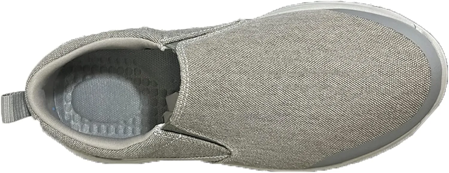 EFTCAL Men's Lightweight Breathable Canvas Shoes,Comfortable Slip On Loafers Outdoor Casual Sneakers Running Shoes