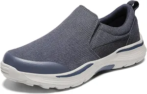 EFTCAL Men's Lightweight Breathable Canvas Shoes,Comfortable Slip On Loafers Outdoor Casual Sneakers Running Shoes