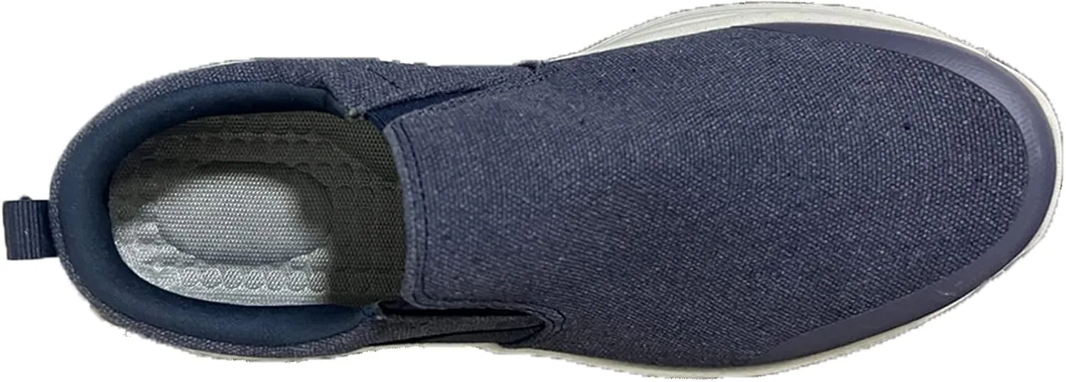 EFTCAL Men's Lightweight Breathable Canvas Shoes,Comfortable Slip On Loafers Outdoor Casual Sneakers Running Shoes