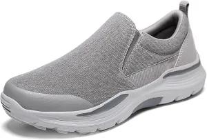 EFTCAL Men's Lightweight Breathable Canvas Shoes,Comfortable Slip On Loafers Outdoor Casual Sneakers Running Shoes