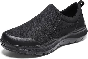 EFTCAL Men's Lightweight Breathable Canvas Shoes,Comfortable Slip On Loafers Outdoor Casual Sneakers Running Shoes