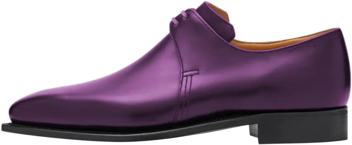 FSJ Men's Lace Up Formal Modern Oxford Dress Shoes Wing Tips Square Toe Casual Business Formal Shoes Size 4-16 US
