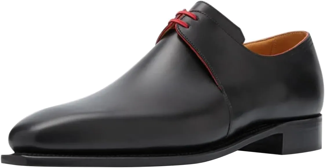 FSJ Men's Lace Up Formal Modern Oxford Dress Shoes Wing Tips Square Toe Casual Business Formal Shoes Size 4-16 US