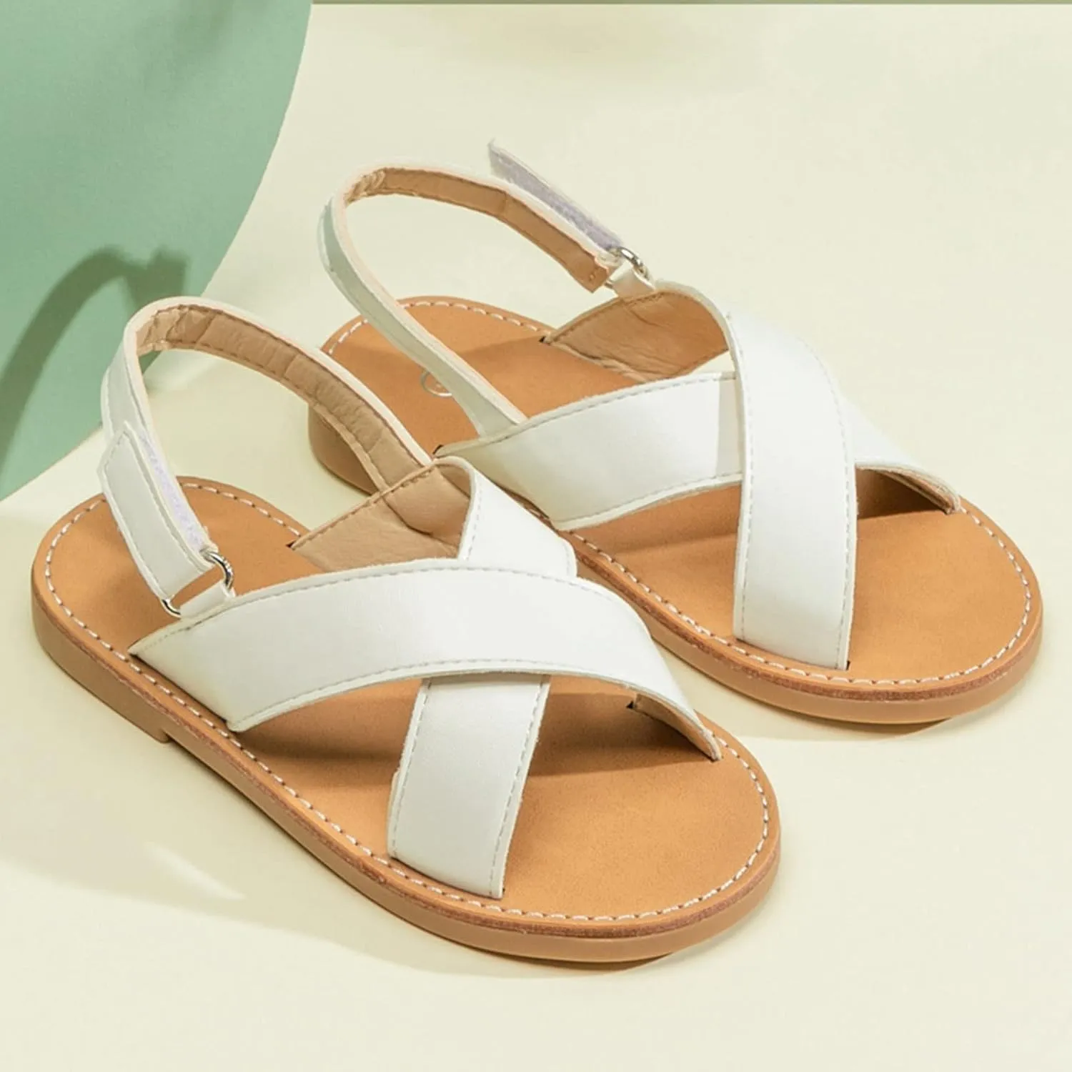 Girls Fashion Foot Warmer Children Shoes Fashion Comfortable Soft Sole Sandals Beach Outdoor Flat Casual Sandals