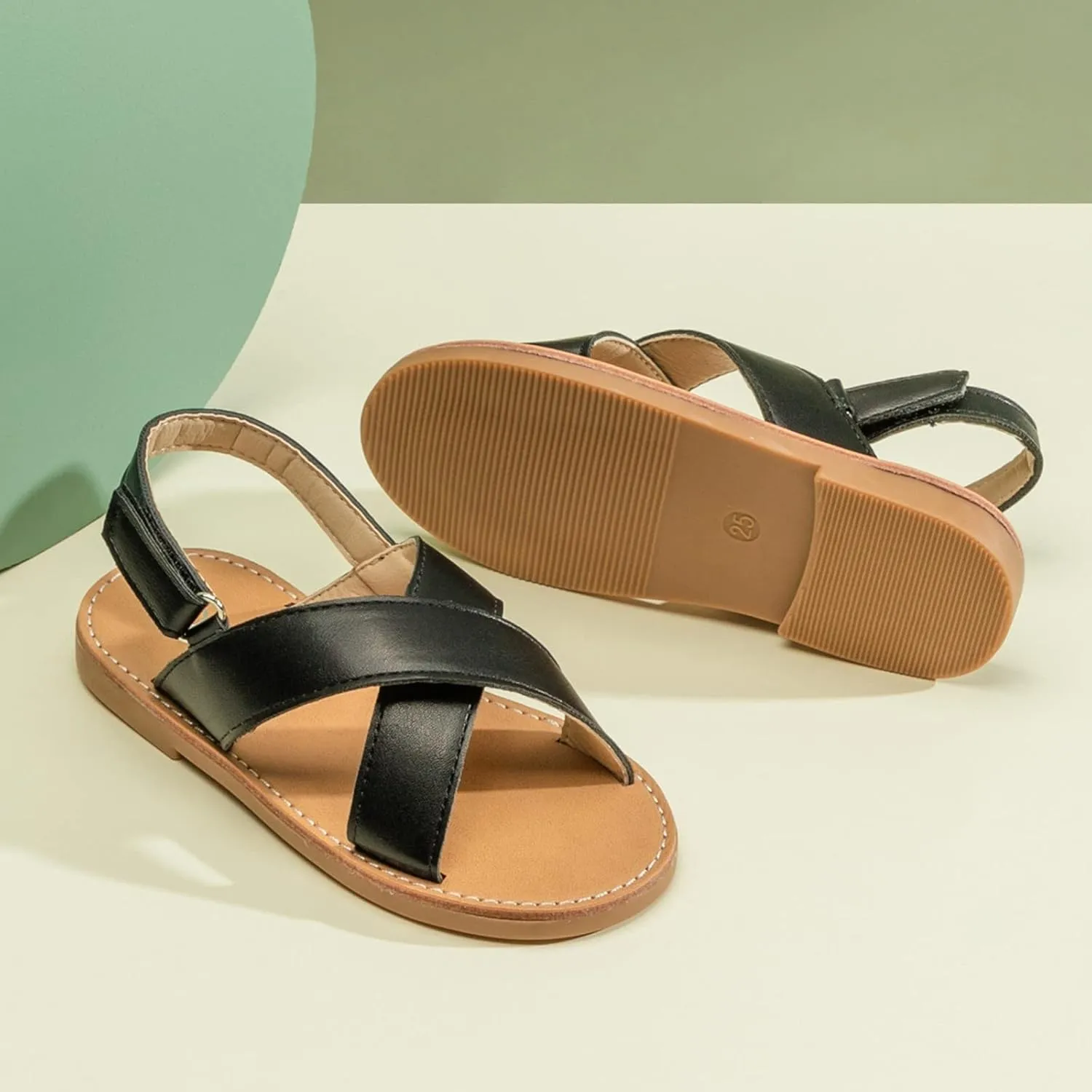 Girls Fashion Foot Warmer Children Shoes Fashion Comfortable Soft Sole Sandals Beach Outdoor Flat Casual Sandals