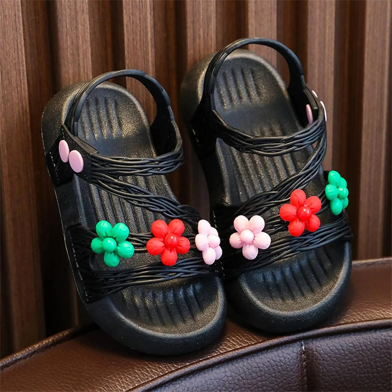 Girls Flip Flops Children Shoes Summer Soft Sole Soft Comfortable Fashion Shoes Large Medium Kid Strap