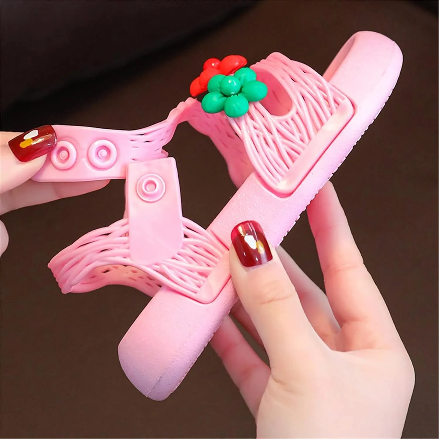 Girls Flip Flops Children Shoes Summer Soft Sole Soft Comfortable Fashion Shoes Large Medium Kid Strap