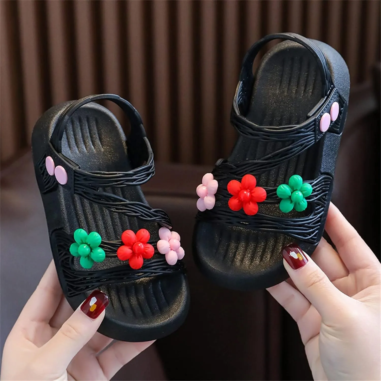 Girls Flip Flops Children Shoes Summer Soft Sole Soft Comfortable Fashion Shoes Large Medium Kid Strap