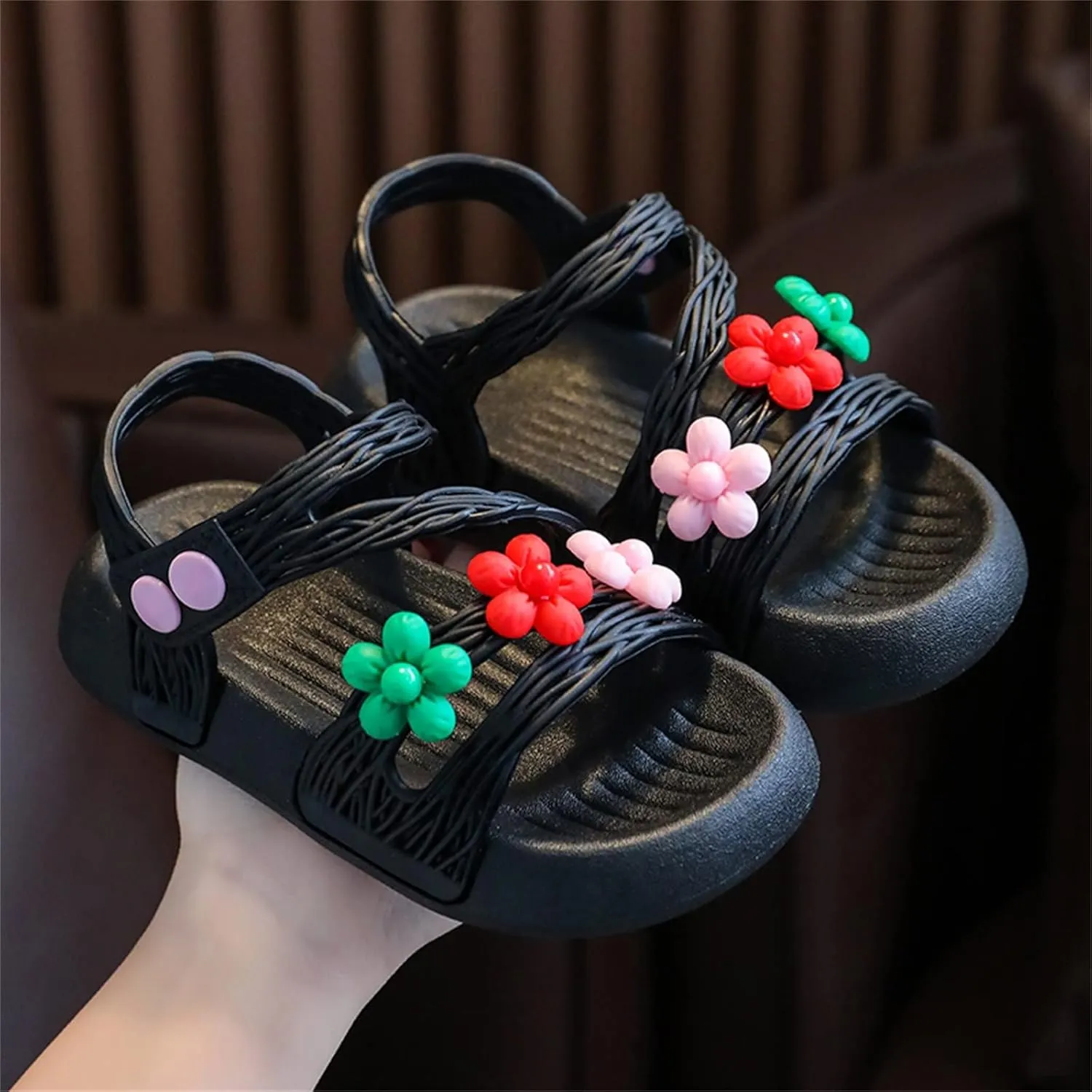 Girls Flip Flops Children Shoes Summer Soft Sole Soft Comfortable Fashion Shoes Large Medium Kid Strap