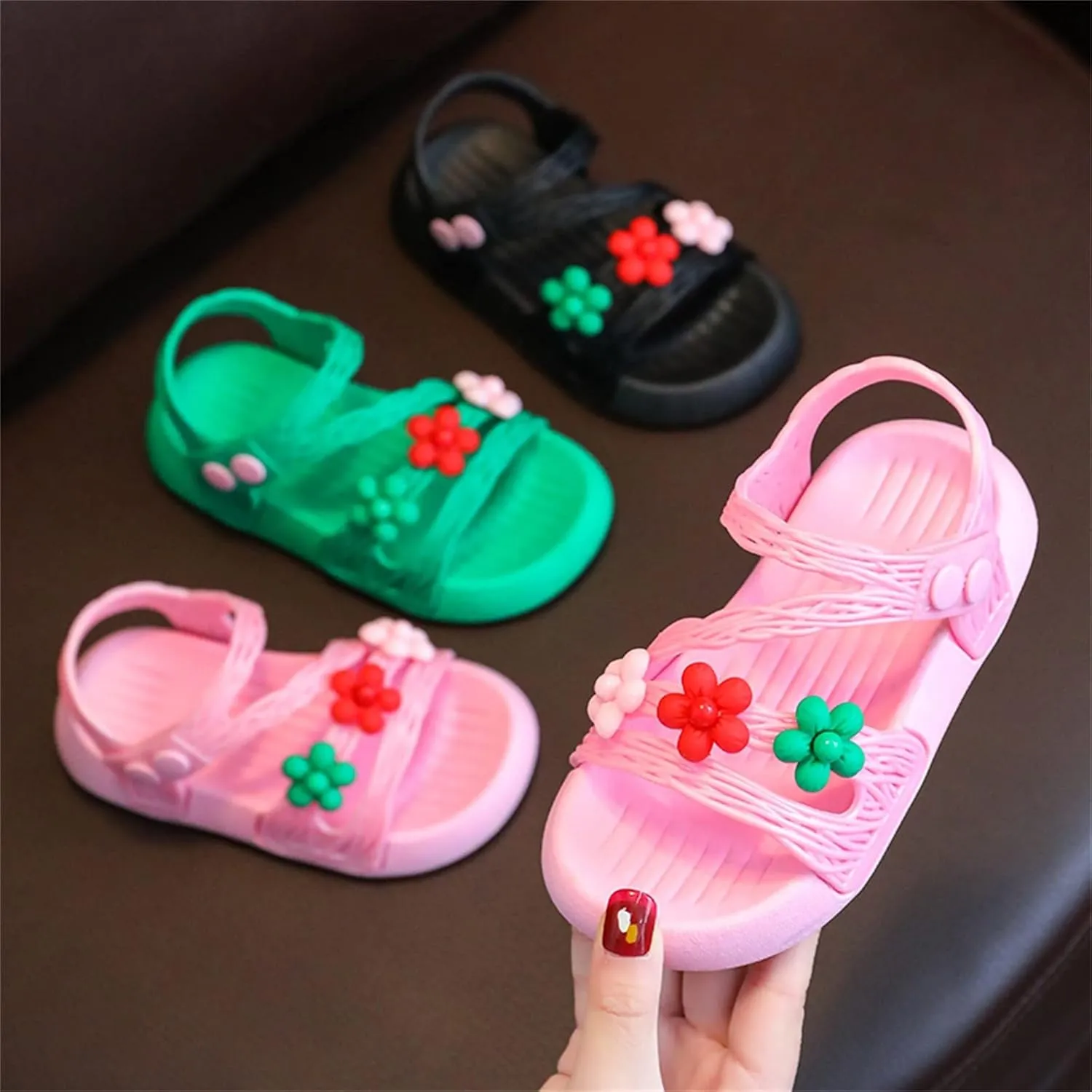 Girls Flip Flops Children Shoes Summer Soft Sole Soft Comfortable Fashion Shoes Large Medium Kid Strap