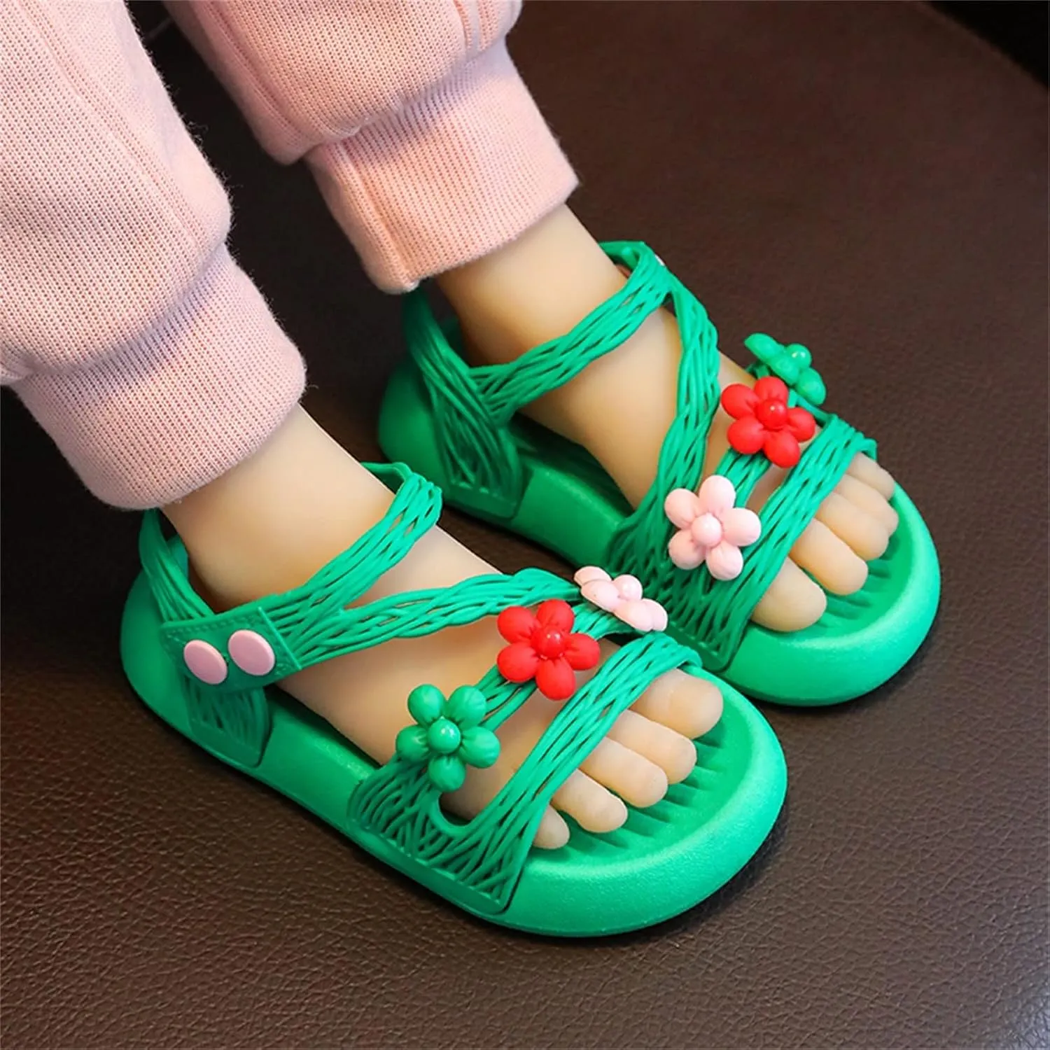 Girls Flip Flops Children Shoes Summer Soft Sole Soft Comfortable Fashion Shoes Large Medium Kid Strap