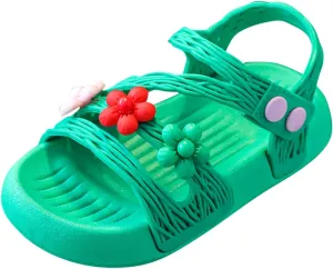 Girls Flip Flops Children Shoes Summer Soft Sole Soft Comfortable Fashion Shoes Large Medium Kid Strap