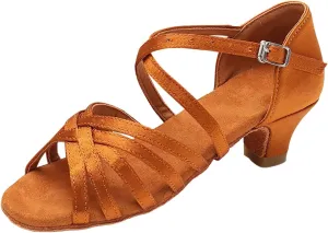 Girls Sandals Comfortable Soft Sole Small Thick Heel Children Dance Shoes Fashionable Soft Sole Dance Girls Samdals
