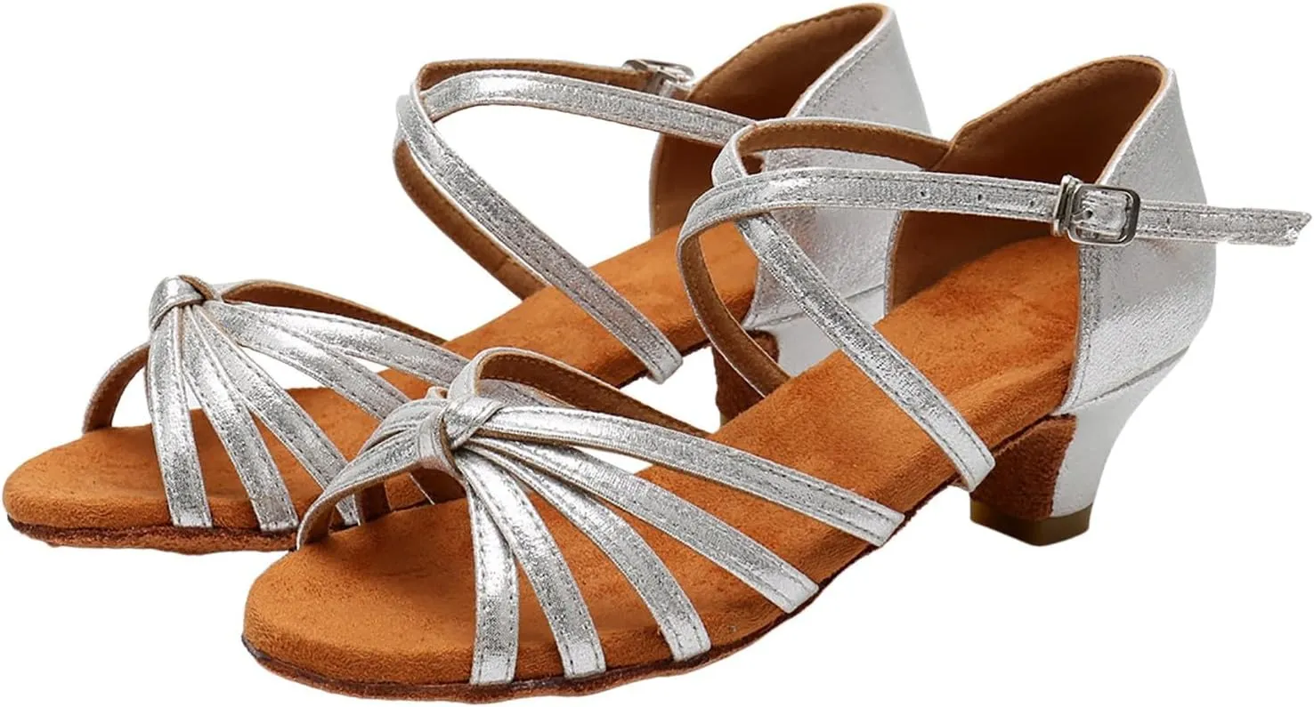 Girls Sandals Comfortable Soft Sole Small Thick Heel Children Dance Shoes Fashionable Soft Sole Girls Size 3 Sandals
