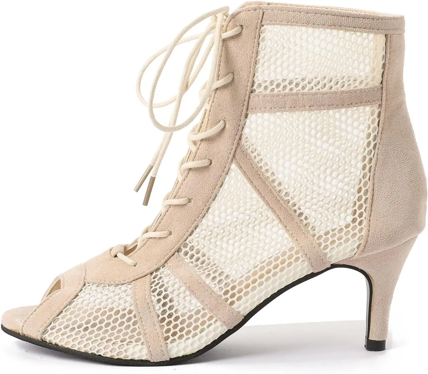 High Heels for Women Strappy Heels Classic Dress Sandals Open Toe Summer Booties Breathable Mesh Sandals
