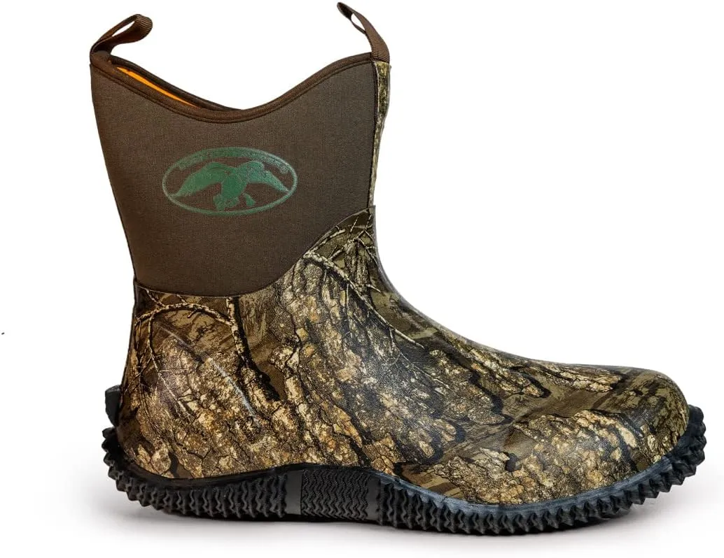 HOT SHOT Duck Commander x Countryman Mens Hunting Ankle Boot | Durable Neoprene | Waterproof | Lightweight Camouflage Boots