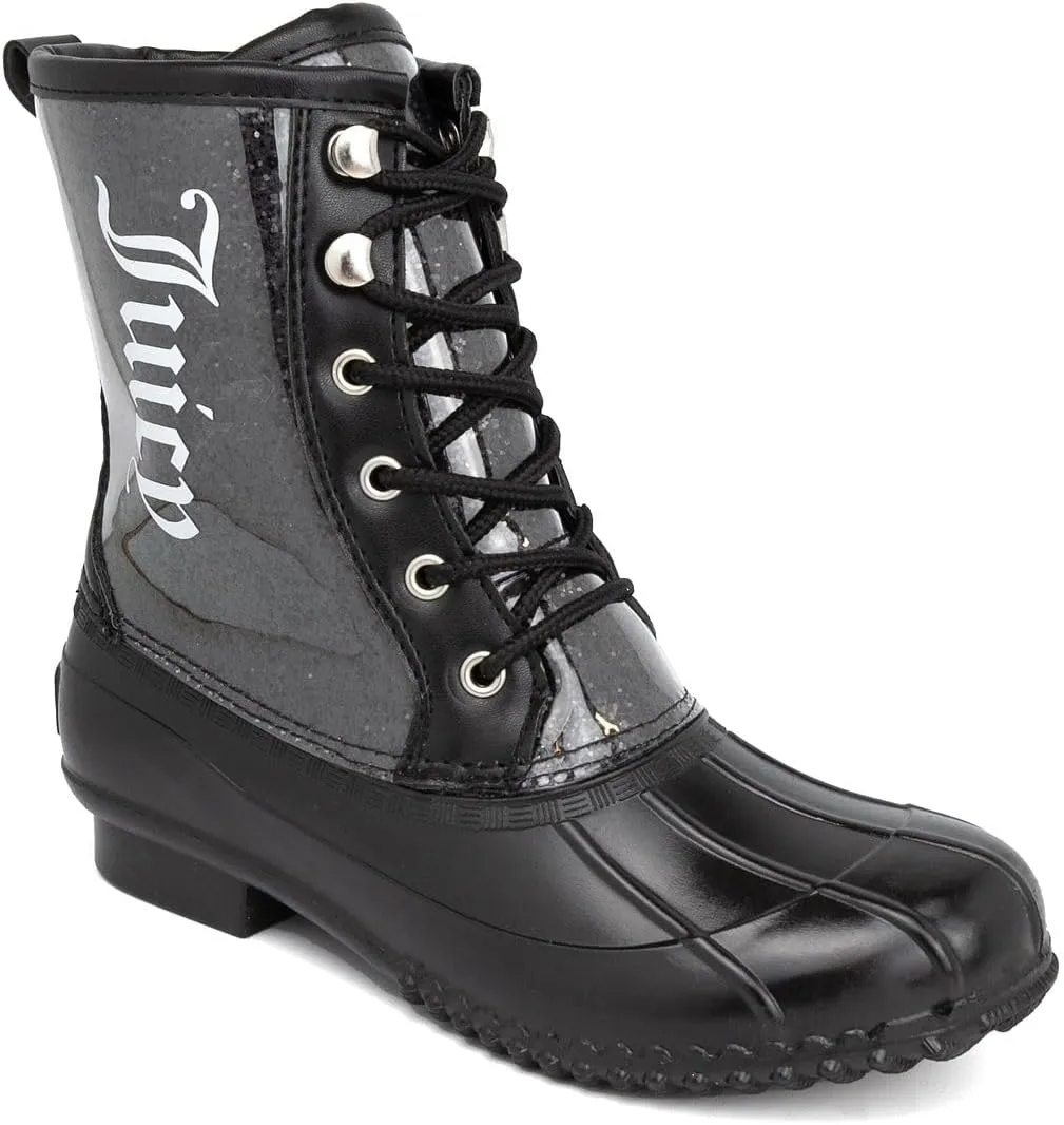 Juicy Couture Women's Waterproof Insulated Duck Boots  Winter Snow Boots with Durable Shell - Talos