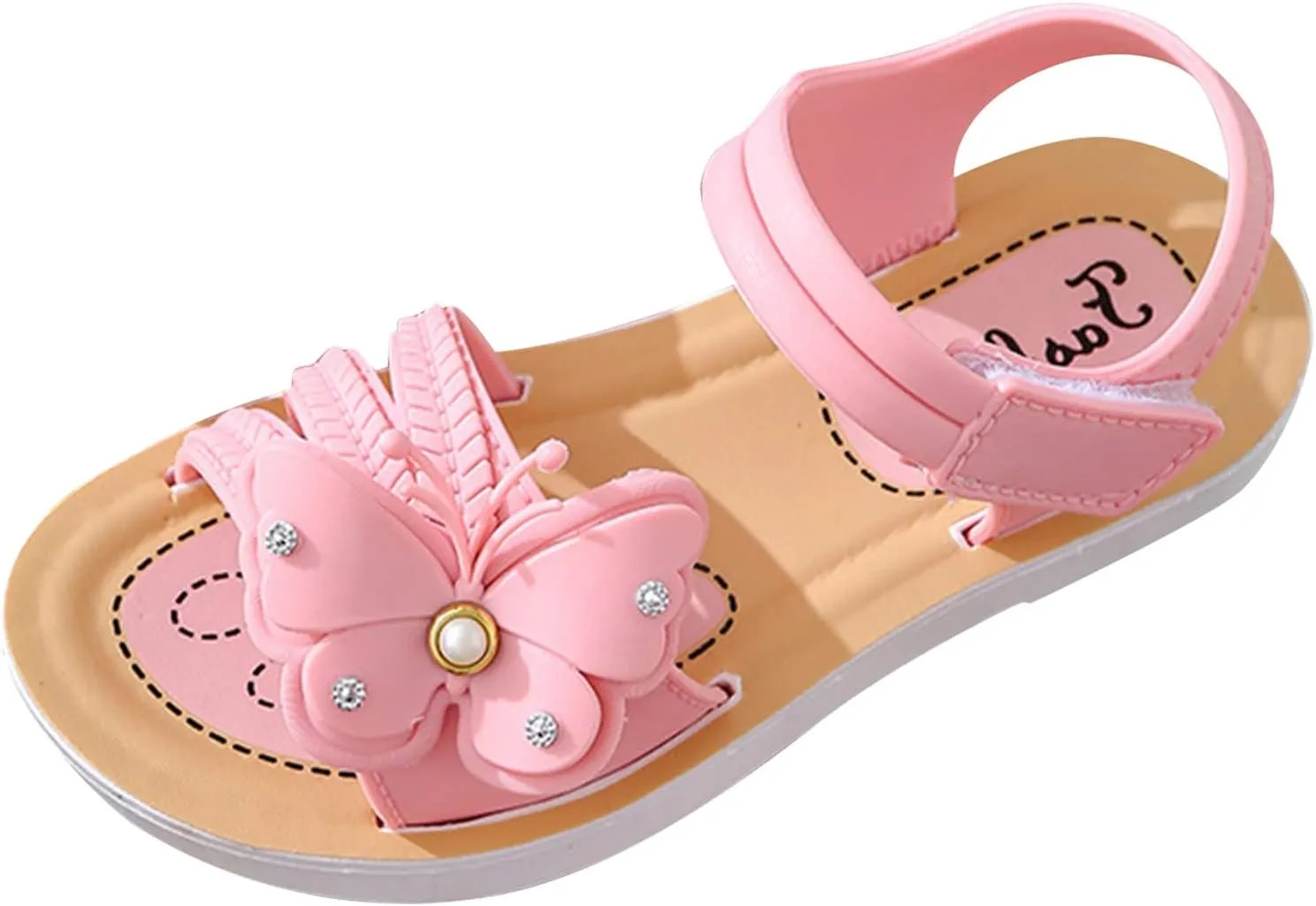 Kids Toddler Girls Summer Beach Sandals Soft Sole Non Slip Lightweight Comfortable Fashion Bow Princess Shoes