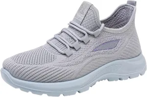 Ladies Mesh Orthopedic Sneakers Breathable Lace Up Walking Running Shoes Comfortable Tennis Shoes Non Slip Lightweight Casual Womens Sneakers