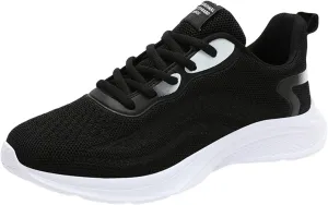 Ladies Orthopedic Sneakers Lace-up Casual Breathable Soft Sole Walking Running Shoes Comfortable Tennis Shoes Non Slip Womens Sneakers with Arch Support