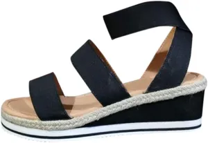 Lady Bandage Wedge Sandals for Women Summer Sandals Open Toe Platform Sandals