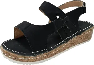 Lady Bandage Wedge Sandals for Women Summer Sandals Open Toe Platform Sandals