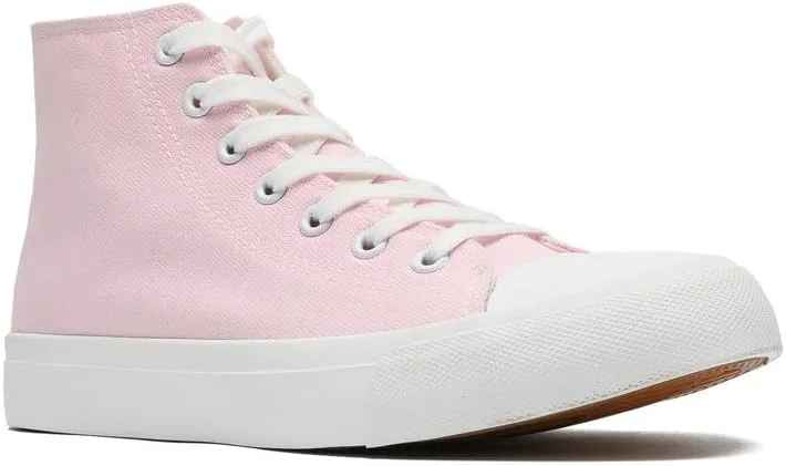 LUMUBBY Canvas Shoes for Women Men High Top Lace Up Sneakers Canvas Fashion Sneakers Classic Casual Walking Shoes Comfortable Breathable…