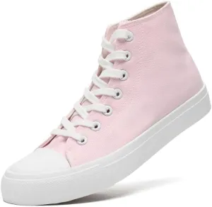 LUMUBBY Canvas Shoes for Women Men High Top Lace Up Sneakers Canvas Fashion Sneakers Classic Casual Walking Shoes Comfortable Breathable…