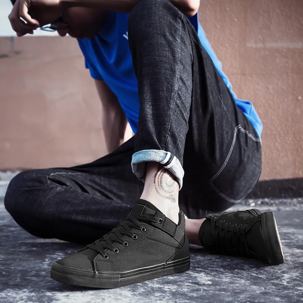 MAUGELY Men's Casual Canvas Shoes Breathable Fashion Walking Board Shoes