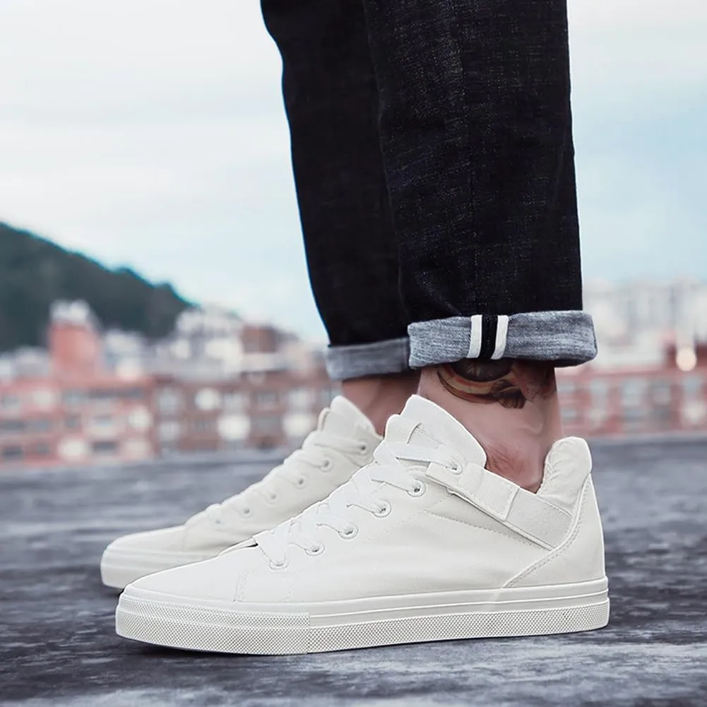 MAUGELY Men's Casual Canvas Shoes Breathable Fashion Walking Board Shoes