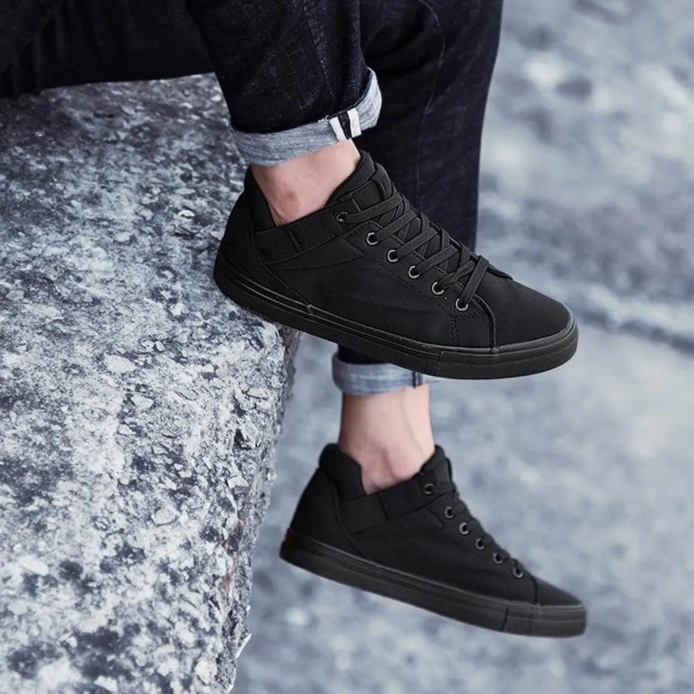 MAUGELY Men's Casual Canvas Shoes Breathable Fashion Walking Board Shoes